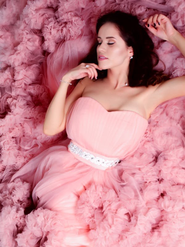 Peach Bridesmaid Gown